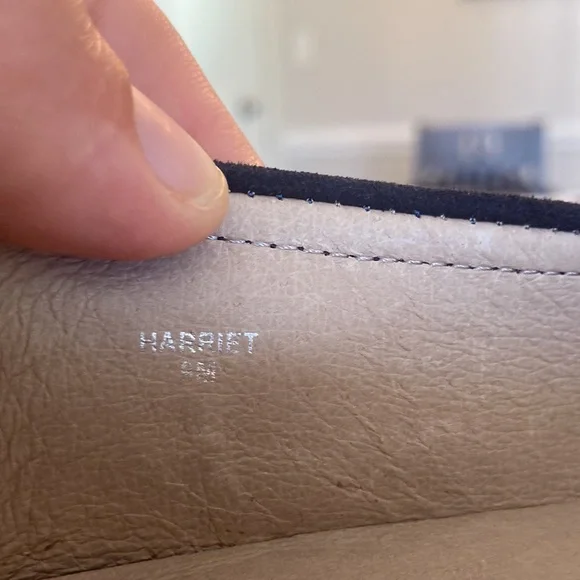 NWOB Donald Pliner Harriet Blue Suede Leather Loafer With Bow. Marked 9M - Picture 5 of 6